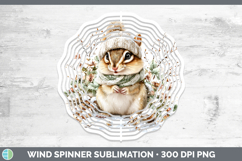 GorgeousWoodland Winter Knit Hat Wind Spinner design.