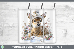 GorgeousWoodland Winter Knit Hat Tumbler design.