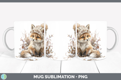 GorgeousWoodland Winter Knit Hat Mug Wrap design.