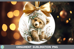 GorgeousWoodland Winter Knit Hat Ornament design.