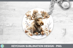 GorgeousWoodland Winter Knit Hat Keychain design.