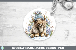 GorgeousWoodland Winter Knit Hat Keychain design.