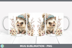 GorgeousWoodland Winter Knit Hat Mug Wrap design.