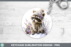 GorgeousWoodland Winter Knit Hat Keychain design.