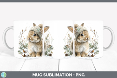 GorgeousWoodland Winter Knit Hat Mug Wrap design.