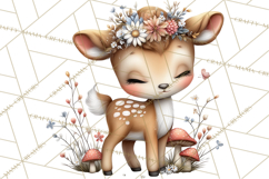 Woodland Clipart, Forest Animals, Fairy Tale Clipart Png Product Image 4
