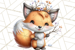 Woodland Clipart, Forest Animals, Fairy Tale Clipart Png Product Image 2