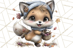 Woodland Clipart, Forest Animals, Fairy Tale Clipart Png Product Image 4