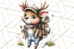 Woodland Clipart, Forest Animals, Fairy Tale Clipart Png Product Image 5