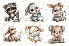 Woodland Clipart, Forest Animals, Fairy Tale Clipart Png Product Image 6