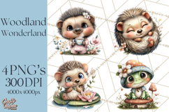 Woodland Clipart, Forest Animals, Fairy Tale Clipart Png Product Image 1