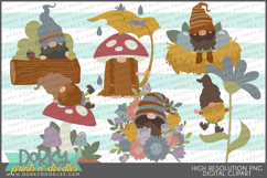 Gnome Love Clipart Bundle Product Image 12