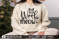 Woof meow - Pet Christmas Ornament Design Product Image 1
