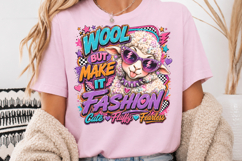 Wool But Make It Fashion PNG, Cute Sheep Sublimation Product Image 3