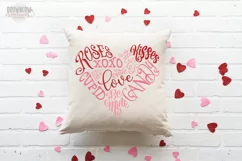 Valentine's Day Word Art SVG, Valentine's Day Word Heart Product Image 2