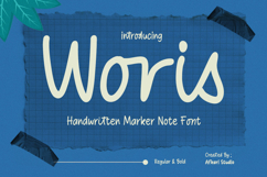 Woris - Handwritten Marker Note Font Product Image 1
