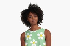 Daisy flowers seamless patterns set | Floral digital papers Product Image 2