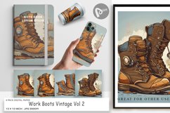Digital Paper Boots Vintage Product Image 1