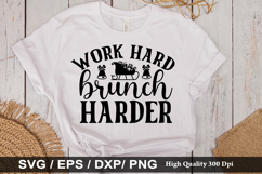 Work hard brunch harder - Christmas SVG Design Product Image 1