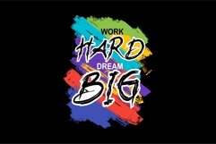 WORK HARD DREAM BIG SVG Product Image 2