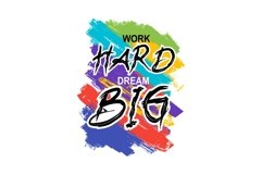 WORK HARD DREAM BIG SVG Product Image 3