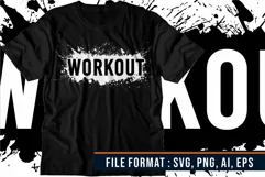 Gym T shirt Designs, Workout Svg, Fitness Svg Product Image 3