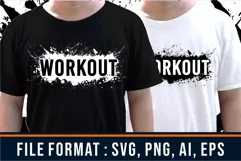 Gym T shirt Designs, Workout Svg, Fitness Svg Product Image 1