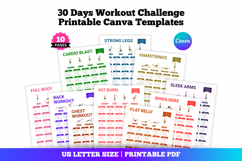 Printable 30 Day Workout Challenge Bundle Product Image 3