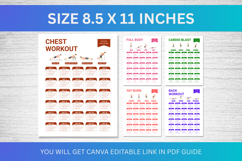 Printable 30 Day Workout Challenge Bundle Product Image 9