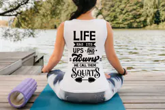 Life has its Ups and Down I Workout Shirts SVG I Fitness SVG Product Image 2