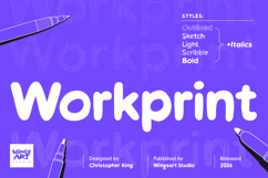 Workprint - A Hand-drawn Sans Serif Font Product Image 1