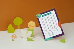 Space Words Search Worksheets Canva Template Product Image 3