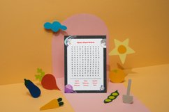Space Words Search Worksheets Canva Template Product Image 2