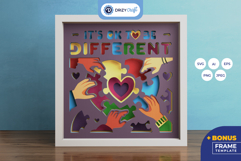 It's Ok to Be Different 3D Paper Craft Product Image 1