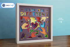 It's Ok to Be Different 3D Paper Craft Product Image 2
