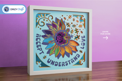 Accept, Understand and Love 3D Layered Papercut Product Image 2