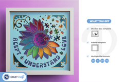 Accept, Understand and Love 3D Layered Papercut Product Image 3