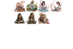 World Book Day Clipart Bundle | Watercolour Clipart Product Image 4