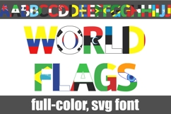 World Flags Color Font Product Image 1
