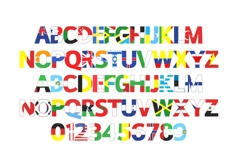 World Flags Color Font Product Image 3