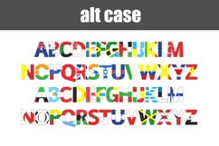 World Flags Color Font Product Image 2