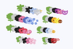 Garden Flowers Kawaii 3D SVG Product Image 3