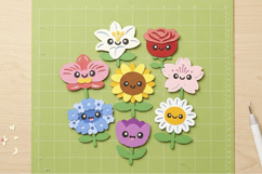 Garden Flowers Kawaii 3D SVG Product Image 4