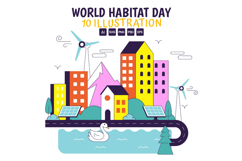 10 World Habitat Day Illustration Product Image 1