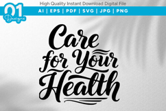 Care For Your Health SVG Product Image 1
