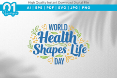 Health Shapes Life SVG Quote Product Image 1
