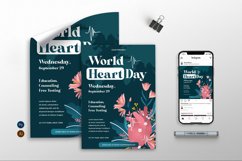 World Heart Day Vol. 1 - Flyer, Poster &amp; Instagram Post AS Product Image 1