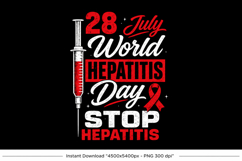 World Hepatitis Day PNG Stop Hepatitis Awareness Ribbon Product Image 1