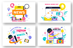 10 World News Day Illustration Product Image 2