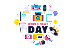 10 World News Day Illustration Product Image 4